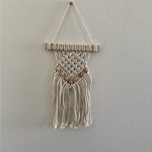 Handcrafted Cream Macrame Wall Hanging
